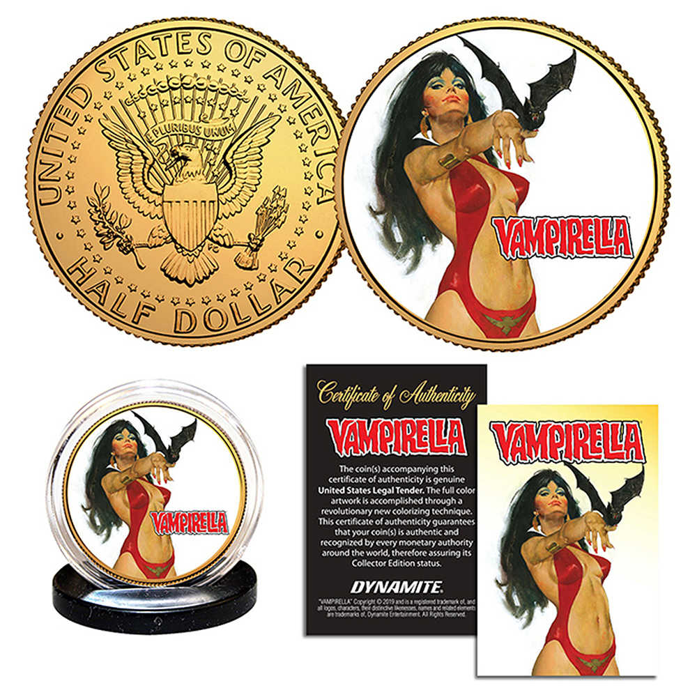 Vampirella Gonzales Gold Jfk Half Dollar