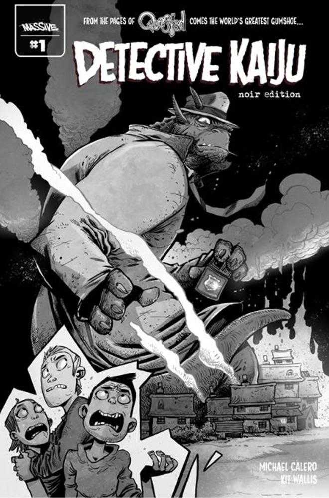 Detective Kaiju #1 (Of 4) Cover G Kit Wallis Noir Edition Lunar Exclusive Variant Limited To 1954 Copies Allocations May Occur