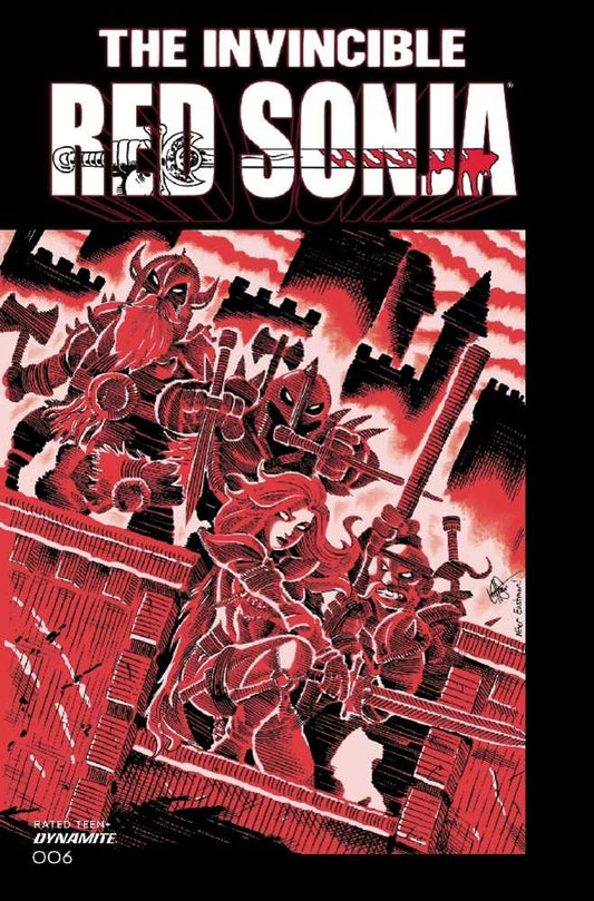Invincible Red Sonja #6 Cover N Foc Bonus Teenage Mutant Ninja Turtles Homage Haeser