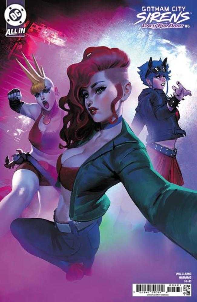 Gotham City Sirens Unfit For Orbit #5 (Of 5) Cover B Noobovich Card Stock Variant