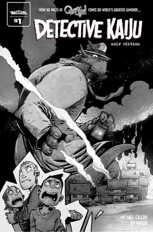 Detective Kaiju #1 (Of 4) Cover G Kit Wallis Noir Edition Lunar Exclusive Variant Limited To 1954 Copies Allocations May Occur