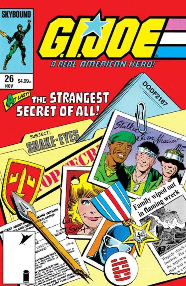 G.I. Joe A Real American Hero #26 Hama Files Edition Cover C Mike Zeck & Bob Wiacek Foil Variant