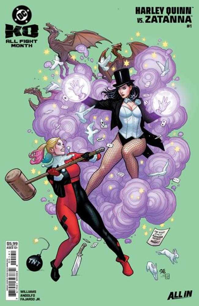 DC K.O. Harley Quinn vs Zatanna #1 (One Shot) Cover B Frank Cho Card Stock Variant
