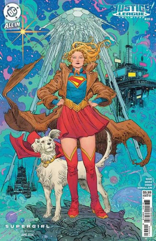 Justice League Unlimited #20 Cover F Bilquis Evely Supergirl Movie Card Stock Variant