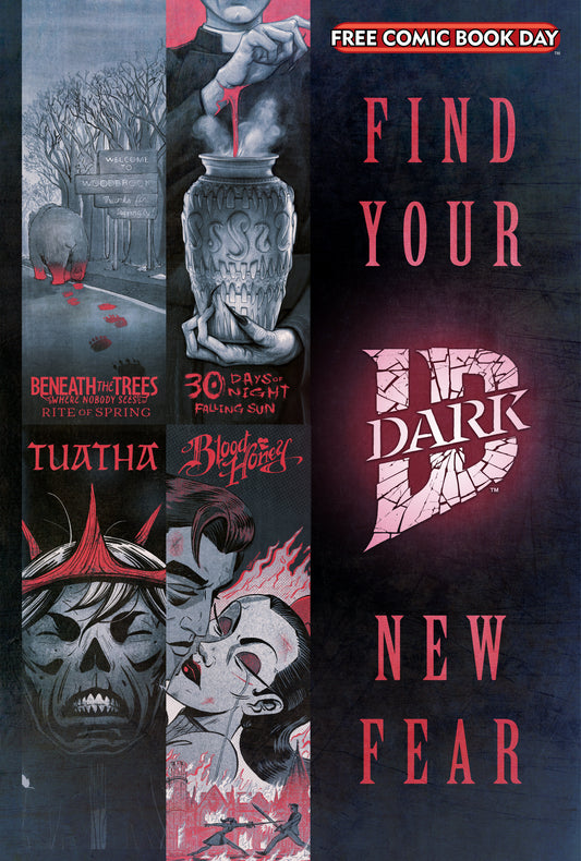 Free Comic Book Day 2025 Bundle Of 20 Idw Dark Find Your New Fear  (Mr