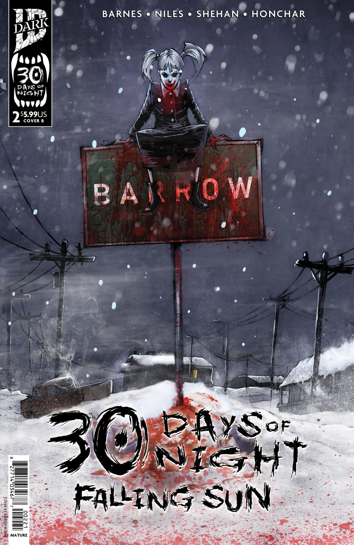 30 Days Of Night: Falling Sun #2 Variant B (Damien Worm)