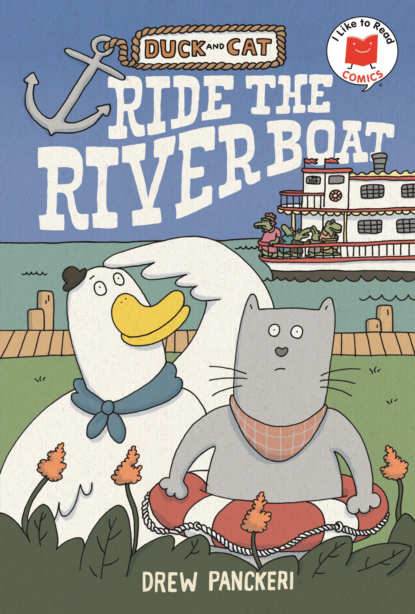 Duck And Cat Ride The Riverboat